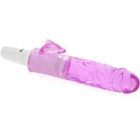 Żelowy miękki wibrator penis z delfinkiem do łechtaczki - 72034290 - 2