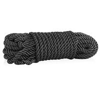 Czarny bawełniany sznur do krępowania 10 m akcesorium BDSM - 76435739 - 3