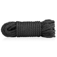 Czarny bawełniany sznur do krępowania 10 m akcesorium BDSM - 76435739 - 4