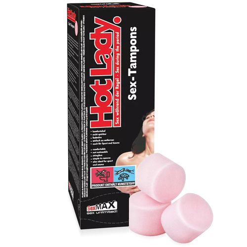 Tampony gąbeczki do używania podczas seksu HOT LADY 8 szt. - 79664197