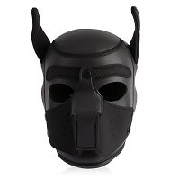 Skórzana maska psa do sesji BDSM i odgrywania scen - 71167820 - 5