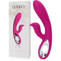 Giętki wibrator z nasadką łechtaczkową wiele programów wibracji - 77491509