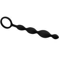 Silikonowa sonda analna z pętelką orgazmowe kulki do anusa - 73918723 - 2