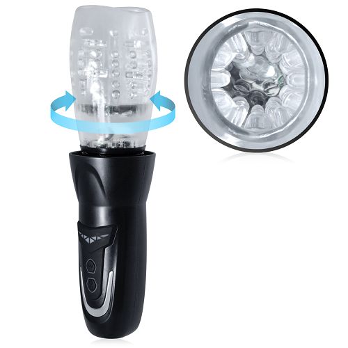 Obrotowy posuwisty masturbator dla mężczyzn 100 funkcji - 73712973