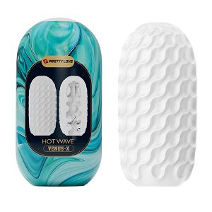 Elastyczny masturbator dla mężczyzn z wypustkami 13 cm - 70280321