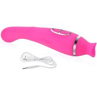 Dwustronny masturbator dla kobiet wibrator g-spot + ssący masażer łechtaczki - 79362021 - 5