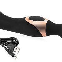 Dwustronny masażer całego ciała wielofunkcyjny wibrator z dwoma silnikami - 79534717 - 4