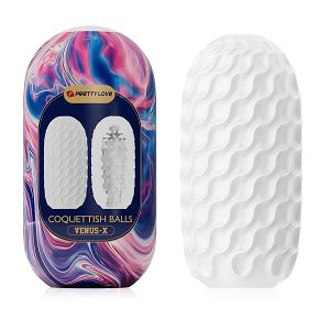 Elastyczny masturbator dla mężczyzn z guzeczkami 13 cm - 73200690