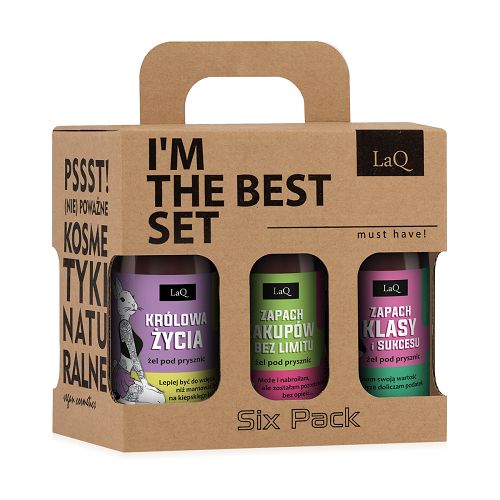 LAQ wegański zestaw żeli pod prysznic dla kobiet SZCZĘŚCIOPAK 6x100ml - 75506718