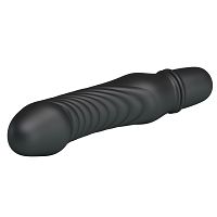 Czarny silikonowy miniwibrator na baterie 10 funkcji - 79218008 - 4