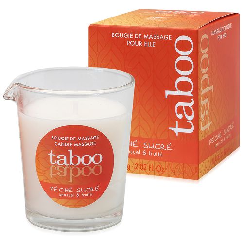 Świeca do masażu o zapachu słodkiej brzoskwini do gry wstępnej - 74852197