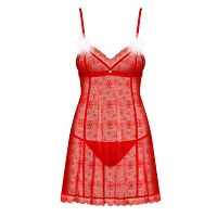 Obsessive Claussica babydoll świąteczna bielizna erotyczna - 78896848 - 3