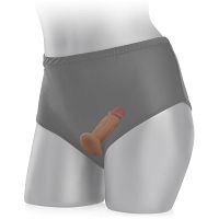 Penis z majtkami - dildo do penetracji pochwy i anusa - 67765540 - 2