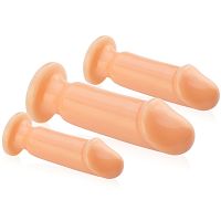 3 dilda analne zestaw korków do anusa plugi różnej wielkości – 73989277 - 2