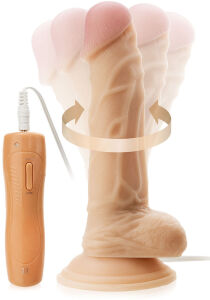 REALISTYCZNY WIBRATOR, PENIS Z RUCHEM ROTACYJNYM - 10 FUNKCJI - 55107633