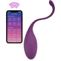 Silikonowe jajko sterowane aplikacją jajeczko wibrujące - 73843225 - 3