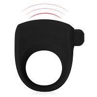 Czarny pierścień erekcyjny na penisa z wibracjami - 71923663 - 2