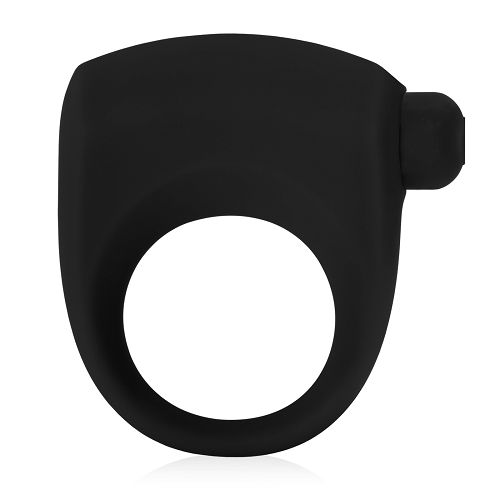 Czarny pierścień erekcyjny na penisa z wibracjami - 71923663