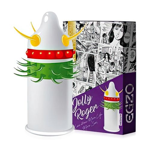 Prezerwatywa z wypustkami EGZO Jolly Roger - 74117403