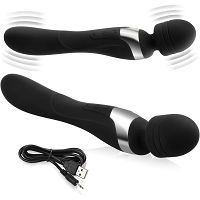 Dwustronny wibrator masażer intymny osobne silniki intensywna wibracja – 77444936 - 4