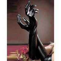 Długie seksowne rękawiczki z połyskiem - 75936759 - 3