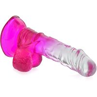 Sztuczny penis 15 cm dwukolorowe dildo na mocnej przyssawce - 72687839 - 2