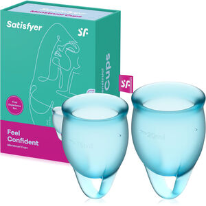 SATISFYER FEEL CONFIDENT - KUBECZEK MENSTRUACYJNY ZESTAW 2 szt. - 72190264