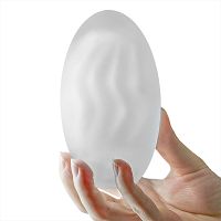 Elastyczny żelowy masturbator z falami dla mężczyzn 13 cm - 74709762 - 3