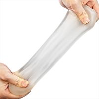 Elastyczny żelowy masturbator z falami dla mężczyzn 13 cm - 74709762 - 5