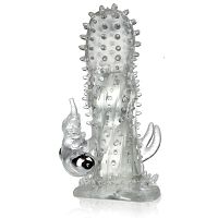 Silikonowa nakładka z wibrującym słonikiem z setkami wypustek - lbb 026205 - 2