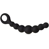 Analne dildo kulkowe sonda do pieszczot z uchwytem sex koraliki - 73577540 - 2