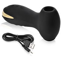 Nowoczesny masturbator, masażer łechtaczkowy z funkcją ssania - 77895145 - 2