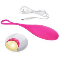 Wibrujące jajko z pilotem silikonowe sex jajeczko do stymulacji - 10 funkcji - 71429410 - 3