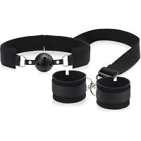 Knebel z kajdankami knebel z piłeczką opaski na ręce – 73263561 - 2