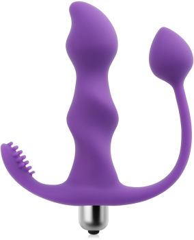 POTRÓJNY WIBRATOR STYMULATOR POCHWY ŁECHTACZKI I ANUSA 3w1 – 77805771