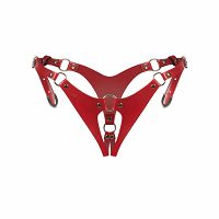 Obsessive Inferro czerwone stringi z otwartym krokiem - 72500255 - 3