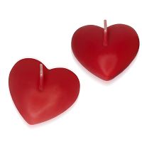 Pływające świece zapachowe w kształcie serc 2 szt na walentynki - 70679617 - 2