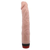 Klasyczny wibrator realistyczny penis z płynną wibracją 22 cm - 79141754 - 3