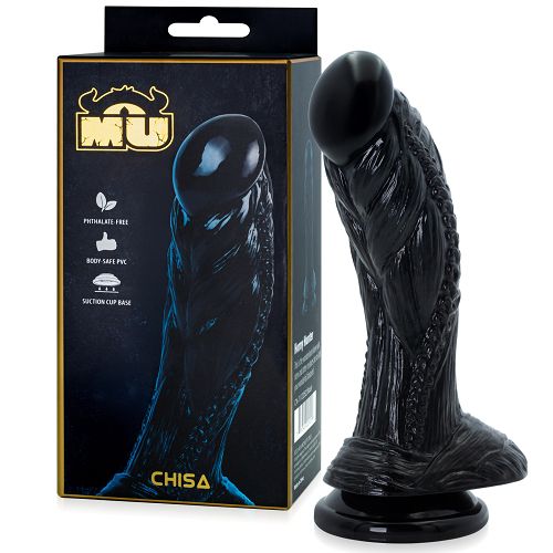 Dragon Dildo Alien z przyssawką i stymulującą fakturą 19 cm – 74629858
