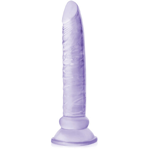 CIENKIE DILDO, PENIS DO ANALU I WAGINY Z PRZYSSAWKĄ - PRZEŹROCZYSTE - LTT BLQ-044PRZ