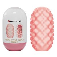 Elastyczny żelowy masturbator z kuleczkami dla mężczyzn 9 cm - 77780088 - 2