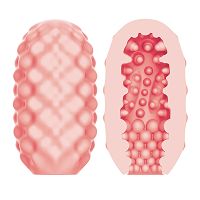 Elastyczny żelowy masturbator z kuleczkami dla mężczyzn 9 cm - 77780088 - 3