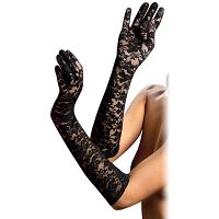 Długie koronkowe rękawiczki - bsl 9051b - 2