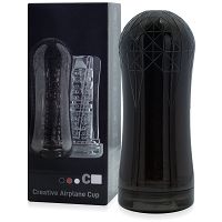 Sztuczna żelowa pochwa w czarnej tubie wnętrze z wypustkami - 72738661 - 6