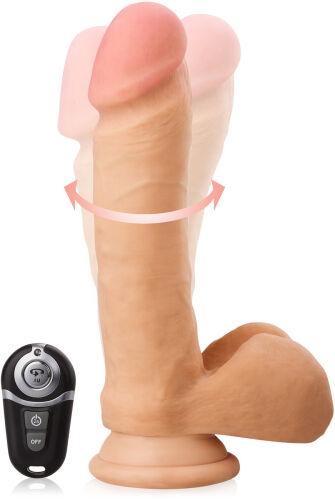 ZDALNIE STEROWANY PENIS NA PRZYSSAWCE 10 PROG. ROTACJI Ultra X - IIF 650046