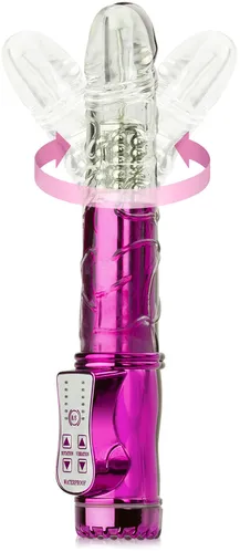 Rotacyjna pałka penetracyjna – wibrator z kulkami masującymi – różowy – 88983670