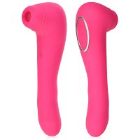 Ssący masażer do łechtaczki + wibrator g-spot z funkcją grzania do 45stc, masturbator 2w1 - 79267537 - 3