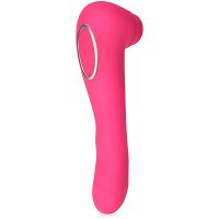 Ssący masażer do łechtaczki + wibrator g-spot z funkcją grzania do 45stc, masturbator 2w1 - 79267537 - 6