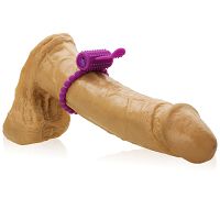 Kulkowy pierścień na penisa wibracje wypustki masaż - 72229690 - 3