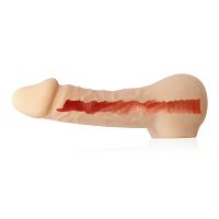 Masturbator dla gejów - pośladki i ponętny realistyczny penis + mały lubrykant - 78237578 - 6